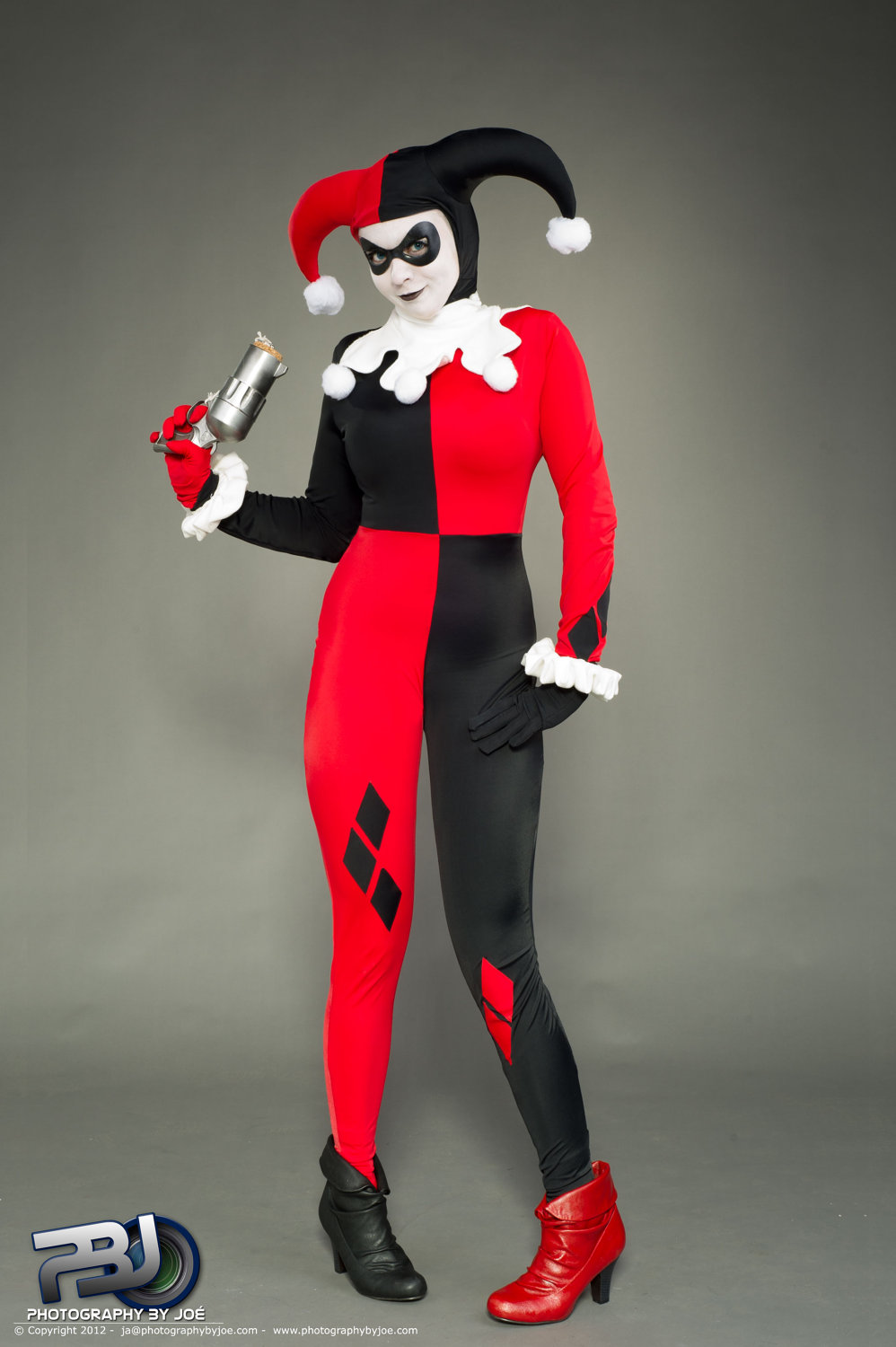 Harley Quinn Classic Zentai Cosplay Costume