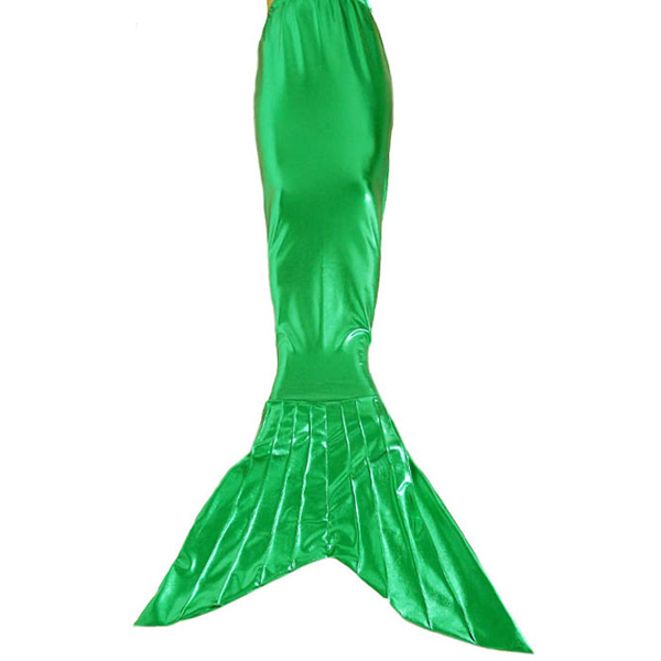 Mermaid Tail Shiny Spandex Halloween Costume Green