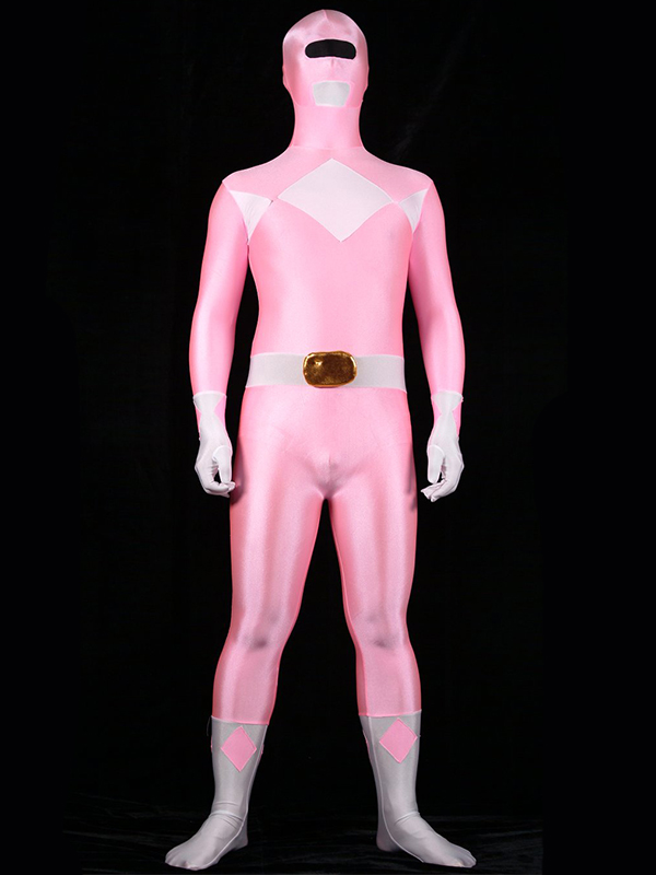 Ranger Halloween Costumes Zentai Pink Bodysuit