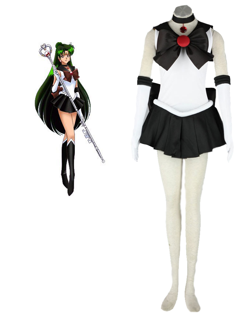 Sailor Moon Meiou Setsuna Fighting Uniform Cosplay Black