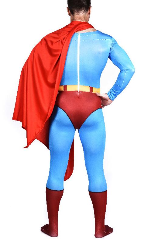 Superman Cosplay Costume Halloween Cape