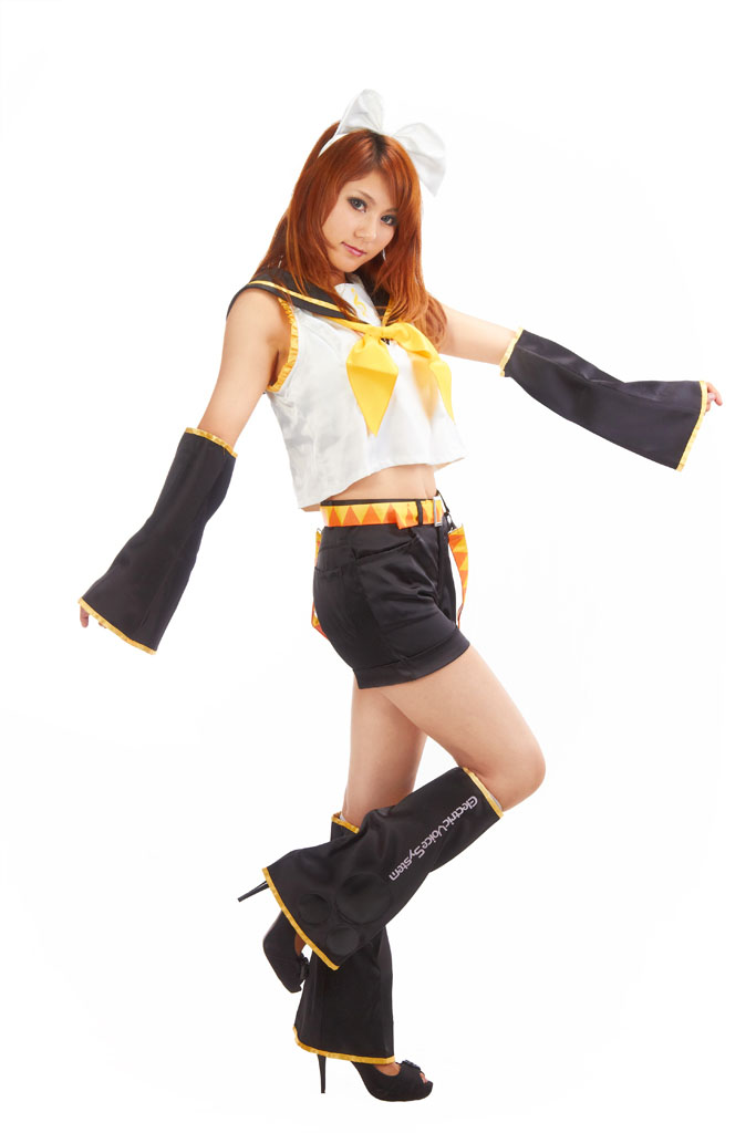 Vocaloid Girl Kagamine Rin Cosplay Costume