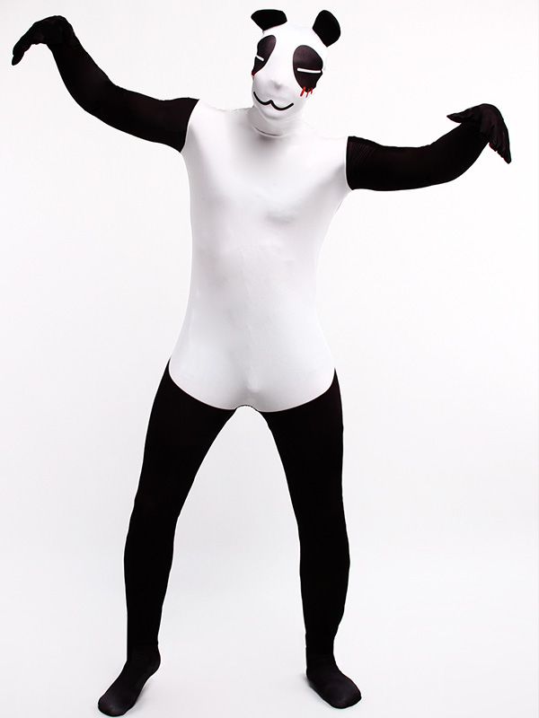 Spandex Funny Panda Full Body Lycra Animal Cosplay Halloween