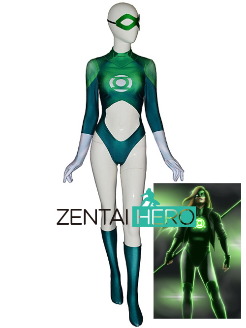 3D Printed Green Lantern Arisia Rrab Cosplay Costume