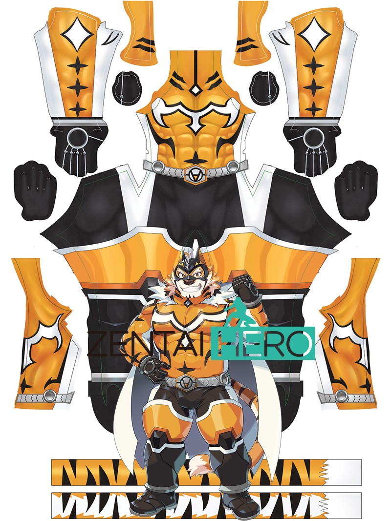 3D Print Live A Hero Cosplay Costume Tiger Ryekie