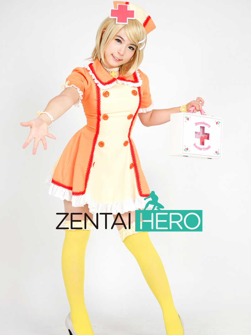 Vocaloid Kagamine Rin Nurse Uniform Cosplay Costume