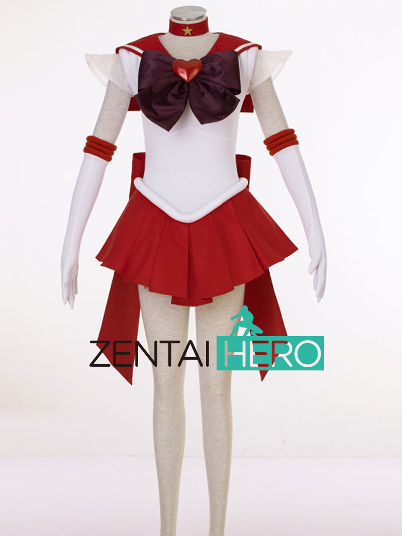 Sailor Moon Super S Hino Rei Fighting Uniform Cosplay Costume