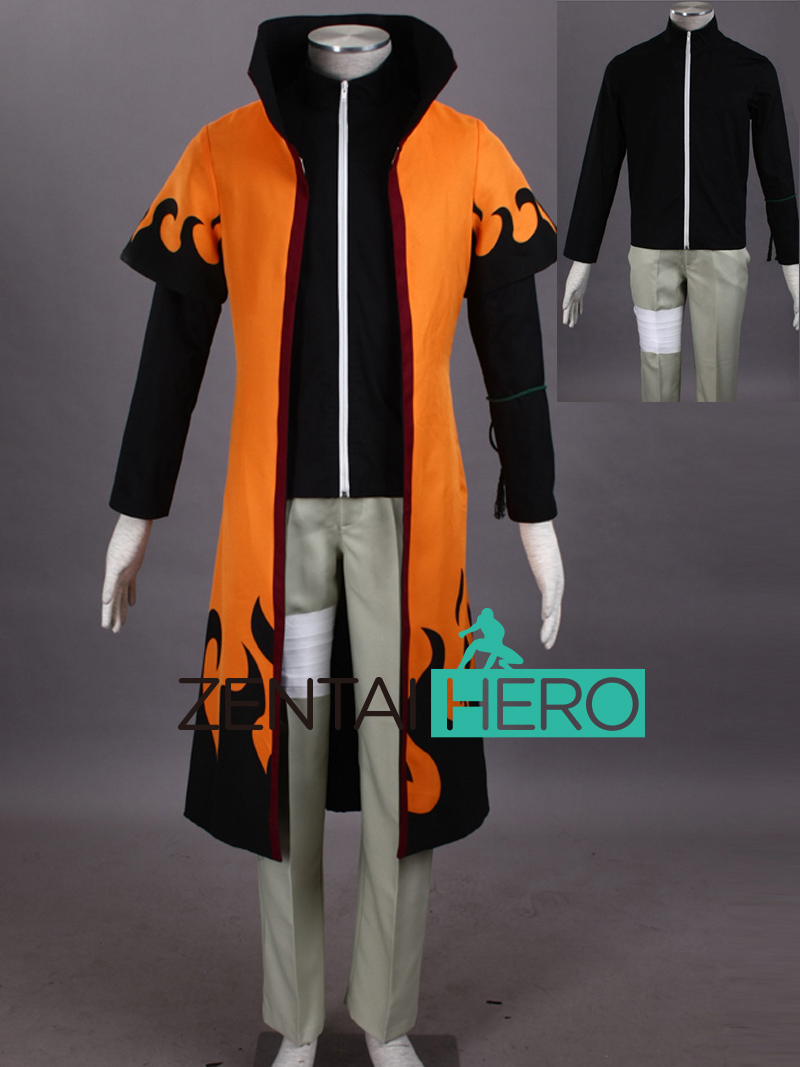 Naruto Uzumaki Naruto Sixth Hokage Anime Cosplay Costume