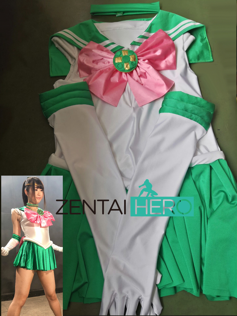 Sexy Gilr Sailor Moon Sailor Jupiter Cosplay Costume Kino Makoto