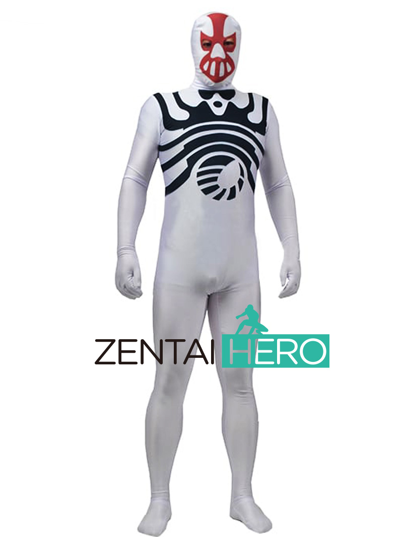 Kamen Rider White Shocker Cosplay Costume Lycra Zentai Suit