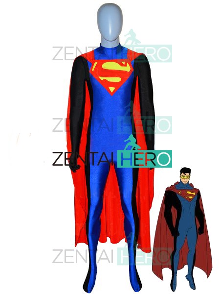 Strong Superman Eradicator Cosplay Superhero Costume with Cape
