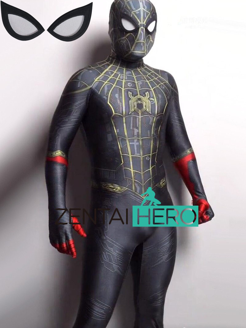 Spider-Man No Way Home Black Suit Spiderman Cosplay Costume