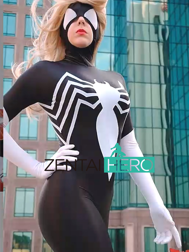 New Sexy Lady Venom Spider Cosplay Costume
