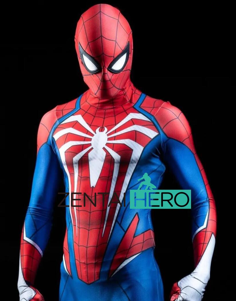 New Class PS5 Spider 2 Peter Parker Cospaly Costume with Lenses