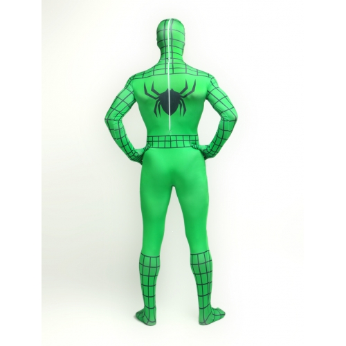 Green Zentai Spiderman Halloween Costume