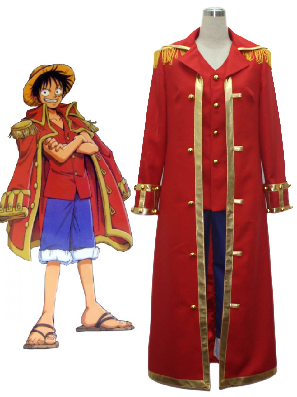 One Piece Monkey·D·Luffy Captain Cosplay Uniform Cosplay Costume