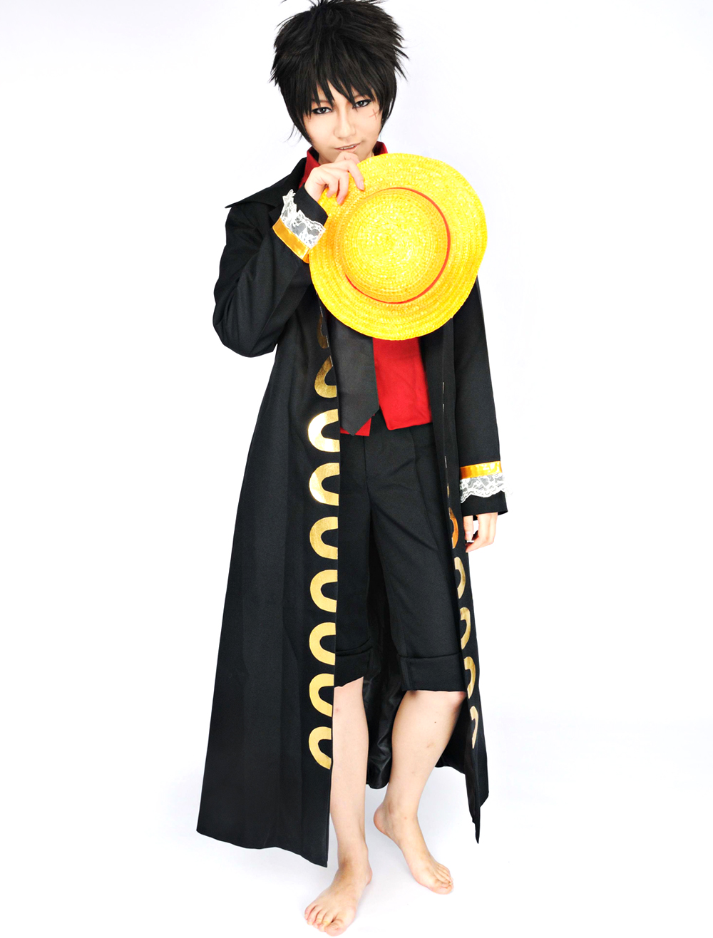 One Piece Film Strong World Monkey·D·Luffy Captain Cosplay Costu