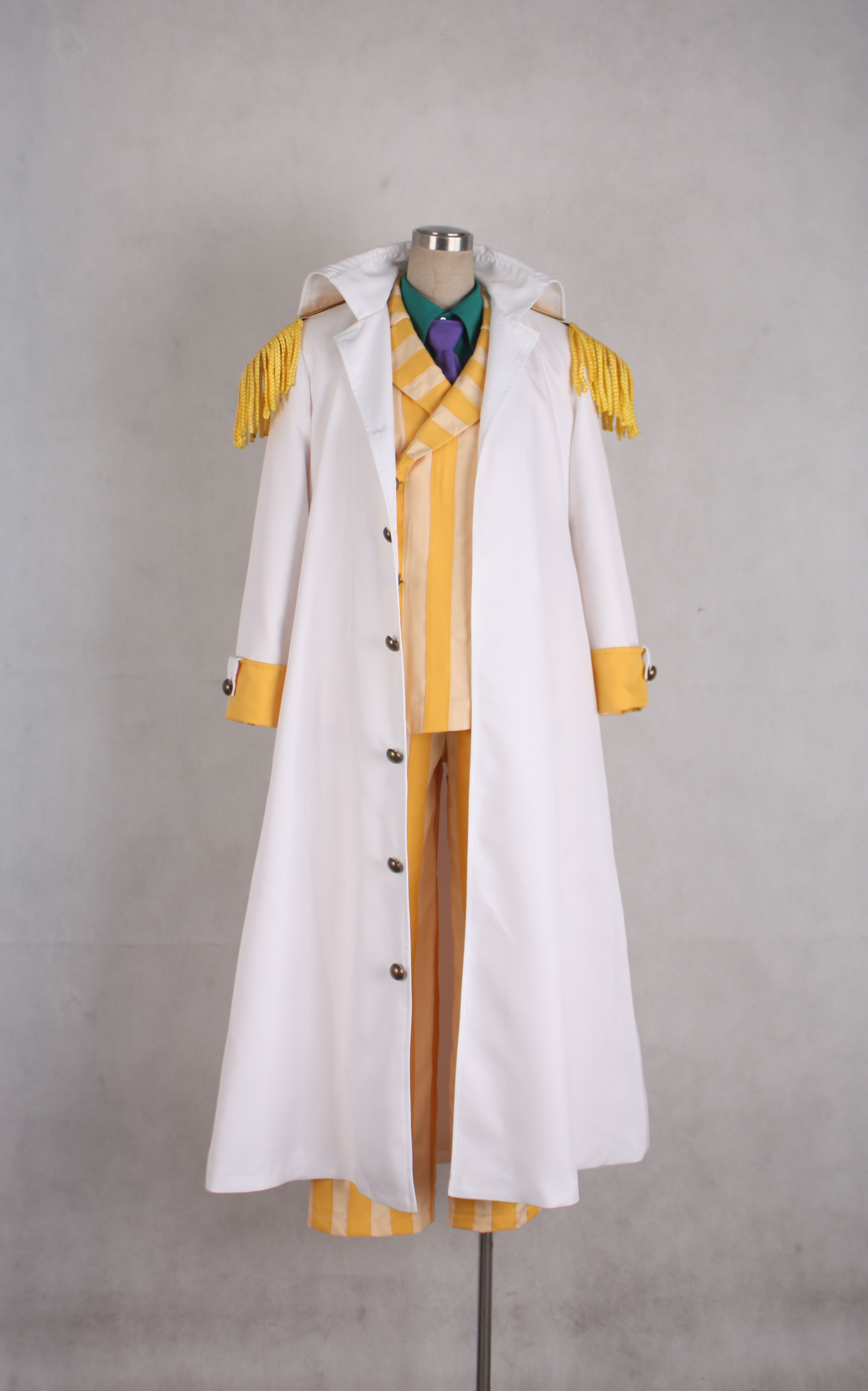 One piece Kprusoian Yellow Monkey Navy Admiral Uniform Cosplay C