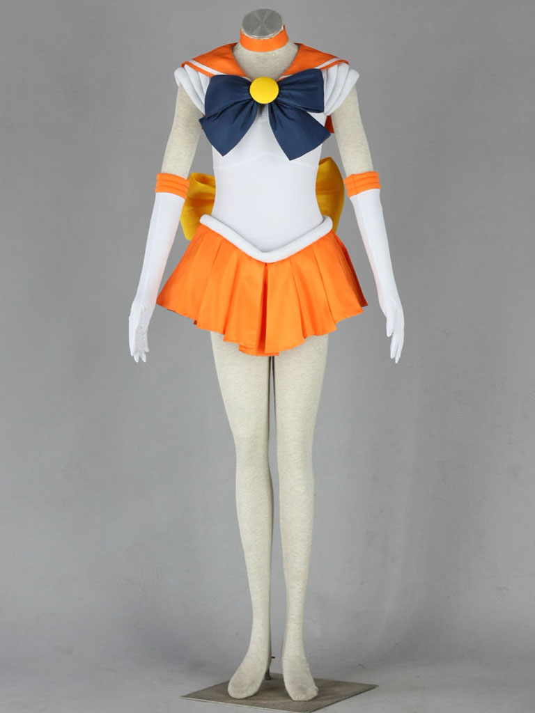 Sailor Moon Venus Minako Aino Fighting Uniform Cosplay Costume