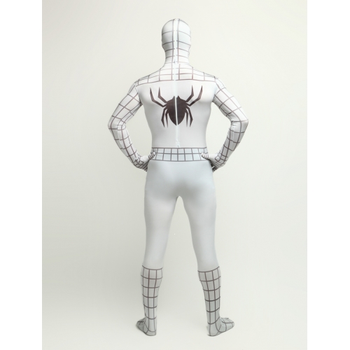 White Adult Spiderman Halloween Costume