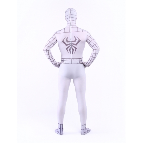 White Zentai Suits Spiderman Costume