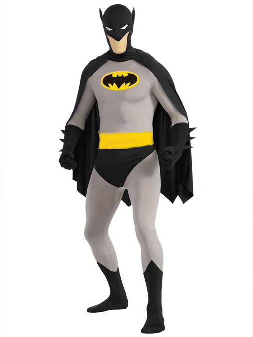 Batman Zentai Halloween Costumes With Black Cape