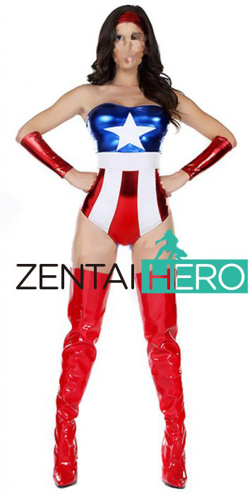 Captain America Sexy Halloween Costumes For Women New