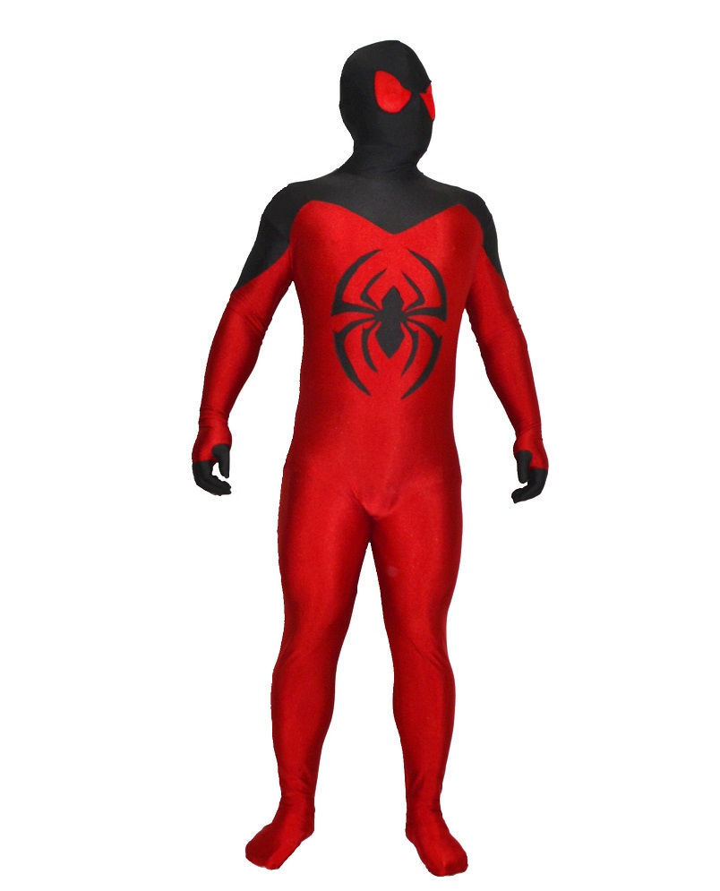 Red Black Spiderman Fullbody Morphsuit