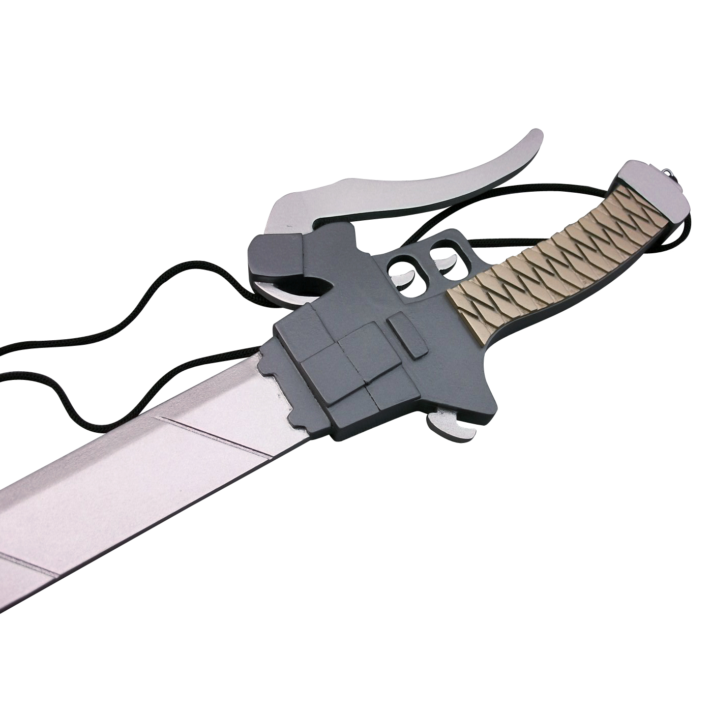 Attack on Titan 3-D Maneuver Gear Long Sword Cosplay Wooden Weap