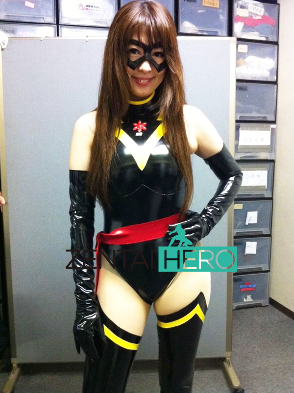 Sexy Lady Hero Black PVC Girl Movie Cosplay Costume