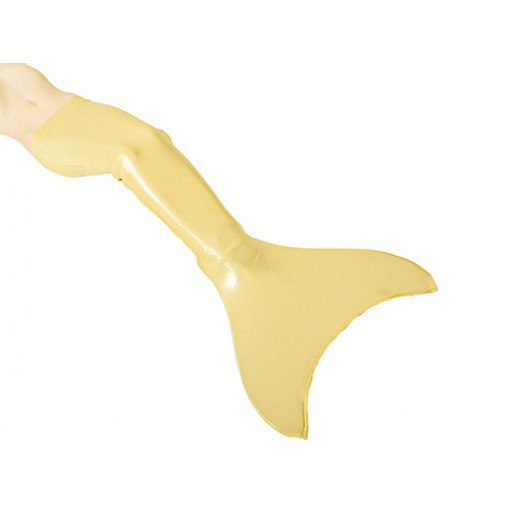 Mermaid Tail Shiny Spandex Halloween Costume Yellow