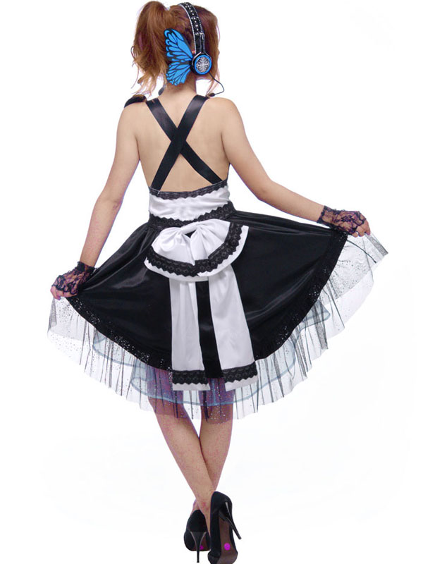 Vocaloid Megurine Luka Cosplay Costume Black Dress