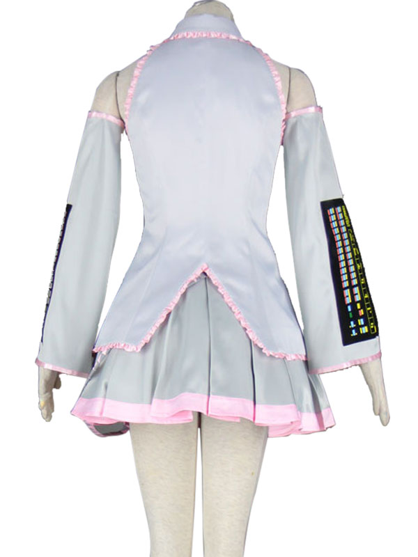 Vocaloid Silver Sakura Hatsune Miku 桜ミク Cosplay Costume
