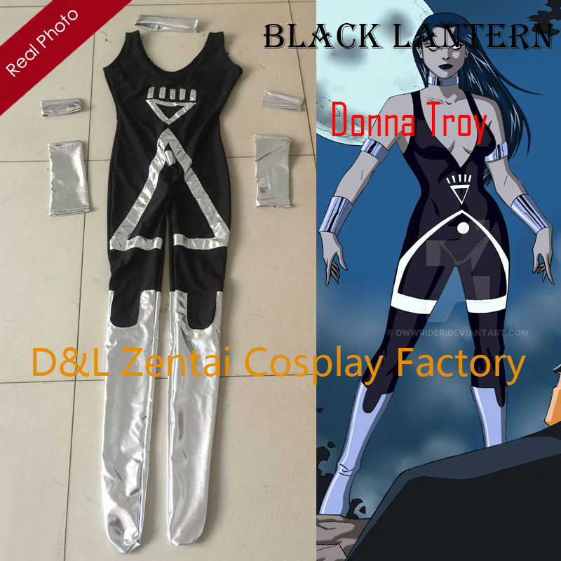 Sexy Black Lantern Donna Troy Superhero Costume