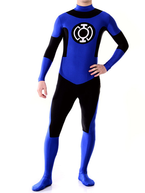 Blue Lantern Corps Superhero Cosplay Costume Spandex