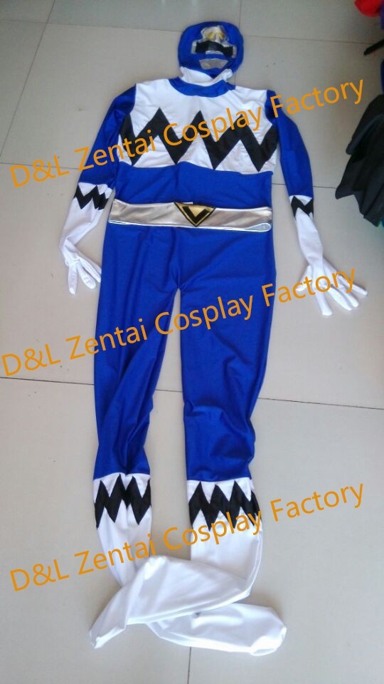 Blue Galaxy Ranger Power Ranger Superhero Costume