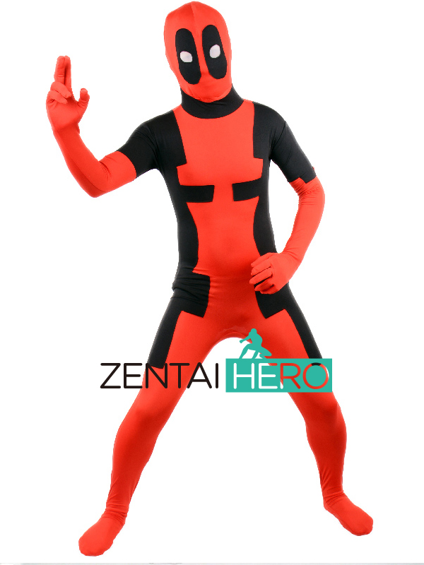 Newest Kids Deadpool Spandex Superhero Costume