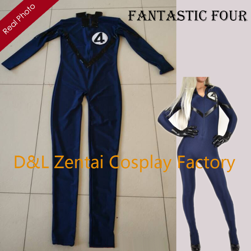 Navy Blue Women Fantastic Four Superhero Costume