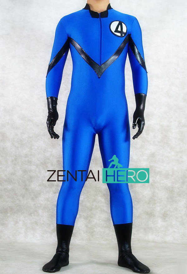 Blue Marvel Comics Fantastic Four Spandex Superhero Costume