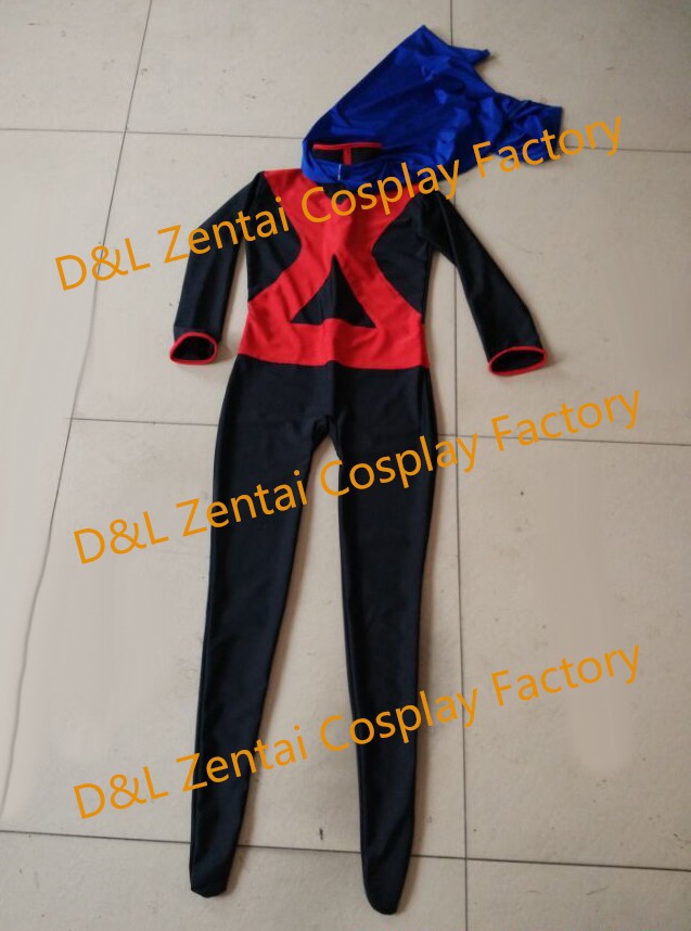 Black & Red Young Justice Miss Martian Superhero Costumes