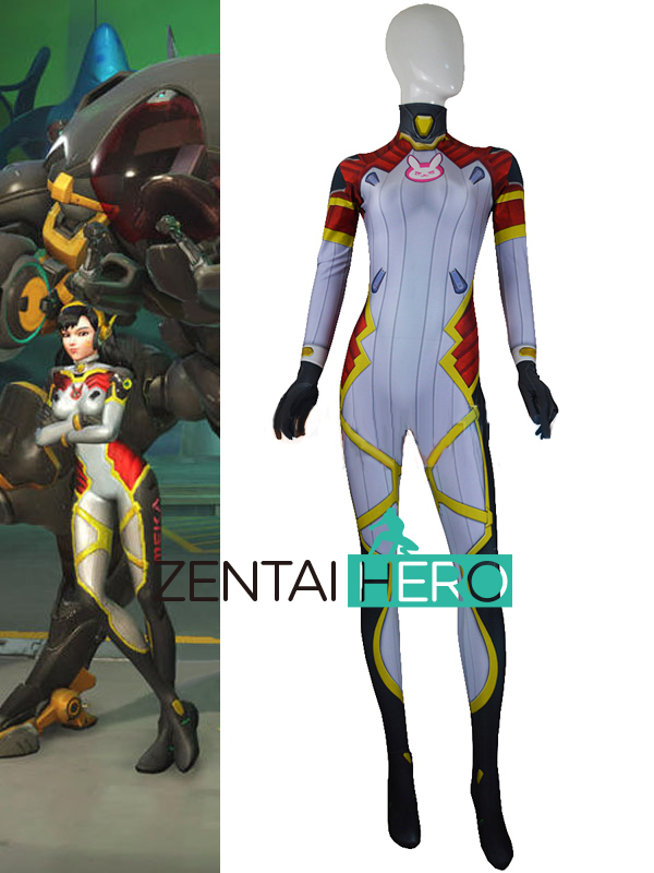 D.Va Costume Overwatch Girl Hero Cosplay Recolored Costume