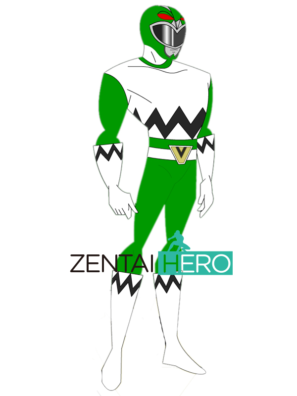 Green Galaxy Ranger Power Ranger Superhero Costume