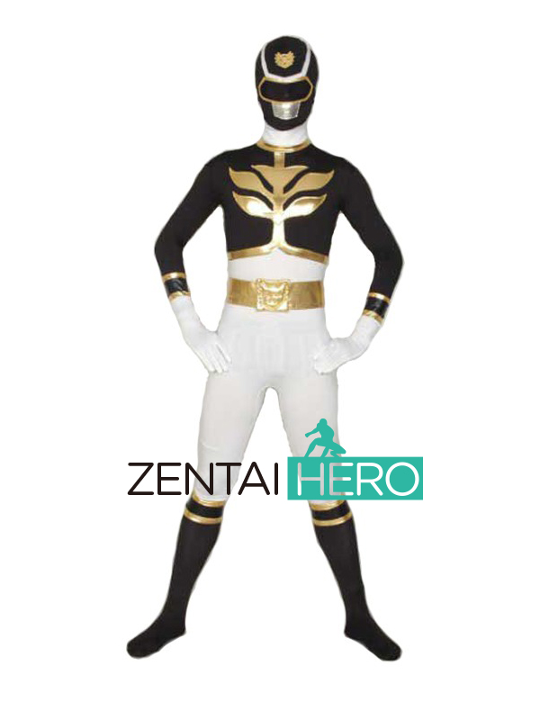 Gosei Black Goseiger Power Ranger Spandex Halloween Costume