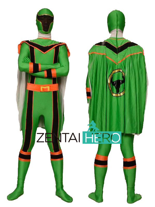 Green Magiranger Power Ranger Spandex Superhero Costume