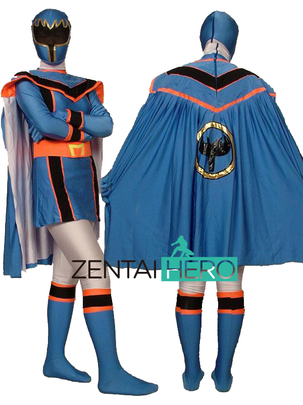 Magi Blue Magiranger Power Ranger Lycra Superhero Costume