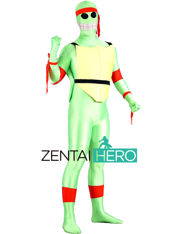 Green Teenage Mutant Ninja Turtles Lycra Superherhero Costume
