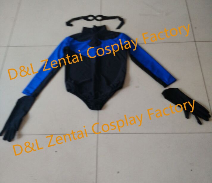 Sexy Blue & Black Female X-men Nightwing Zentai Suits