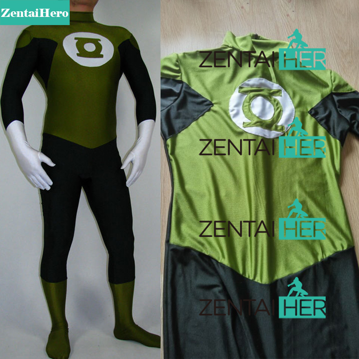 Army Green & Black Green Lantern Superhero Costume