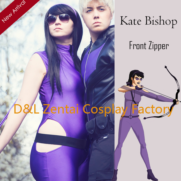 Purple Color Kate Bishop Superhero Costumes