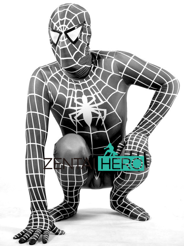 Cool Black & White Spiderman Halloween Costume